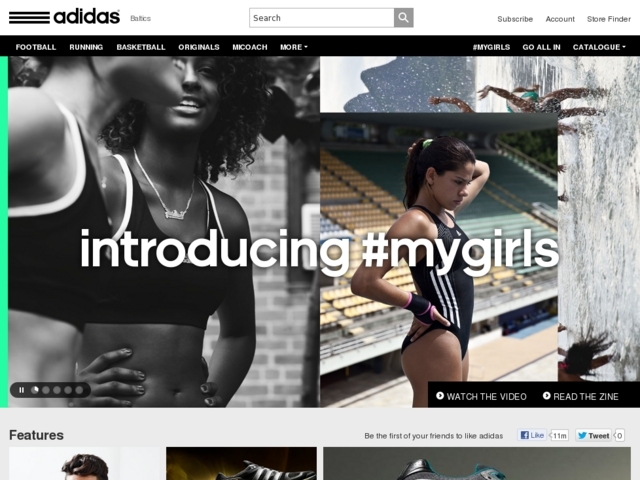 Adidas veikals, adidas Baltics, SIA